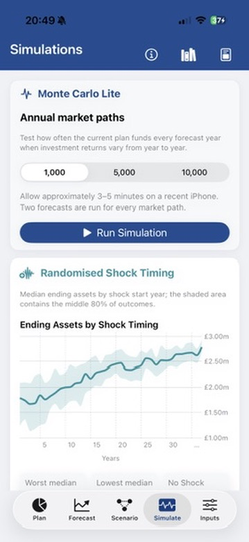 RetireOS simulation and resilience testing
